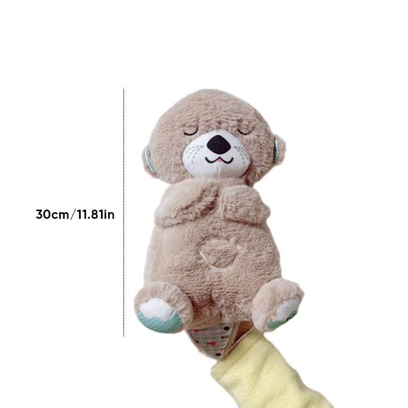 Soothing Plush Toy with Heartbeat and Sound Features – Otter