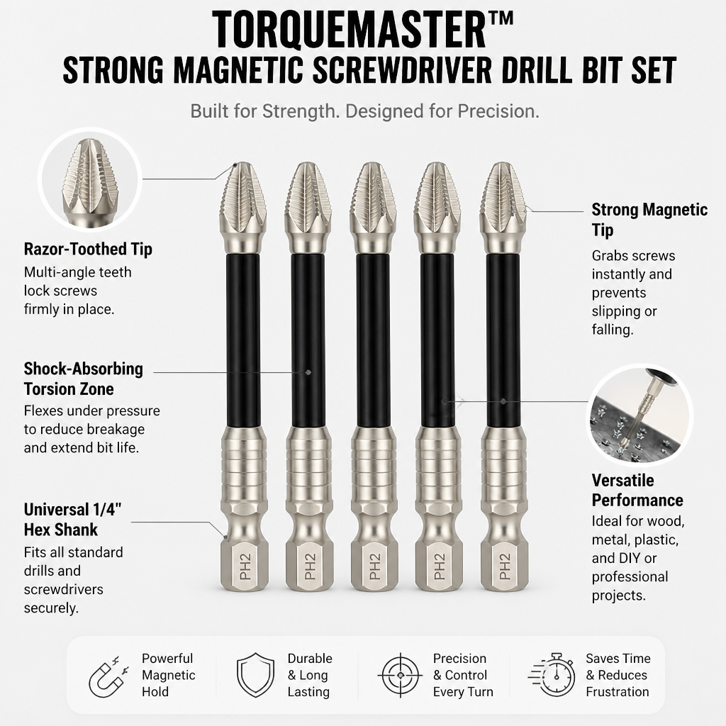 TorqueMaster™ — Lock Every Screw Instantly for Flawless, Frustration-Free Projects