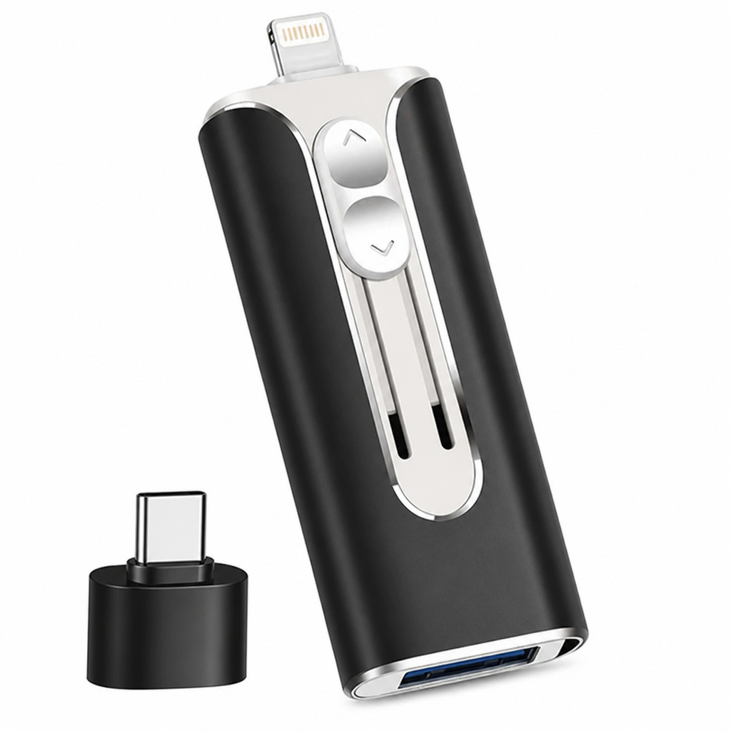 FlashNexa™ 4-in-1 Mobile U-Disk — Unlock Instant, Hassle-Free Storage Across All Your Devices