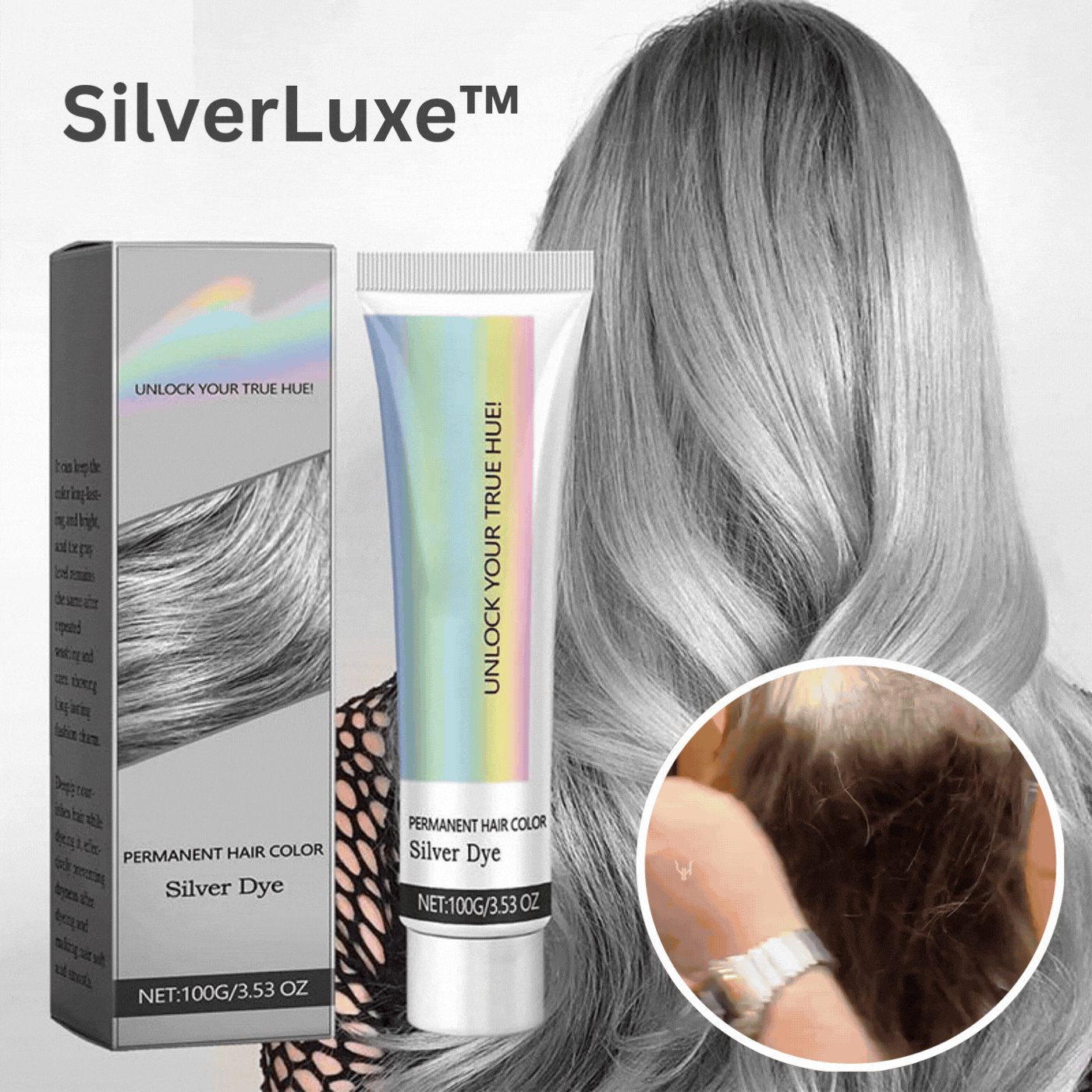 SilvaShine™ — Nourish Your Hair to Lustrous, Damage-Free Silver Glamour