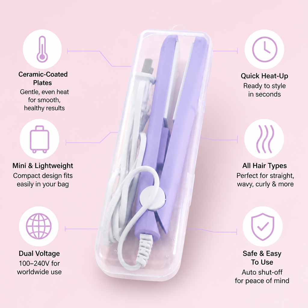 VioraLux™ Mini Styler — Salon-Perfect Hair That Turns Heads Everywhere You Go