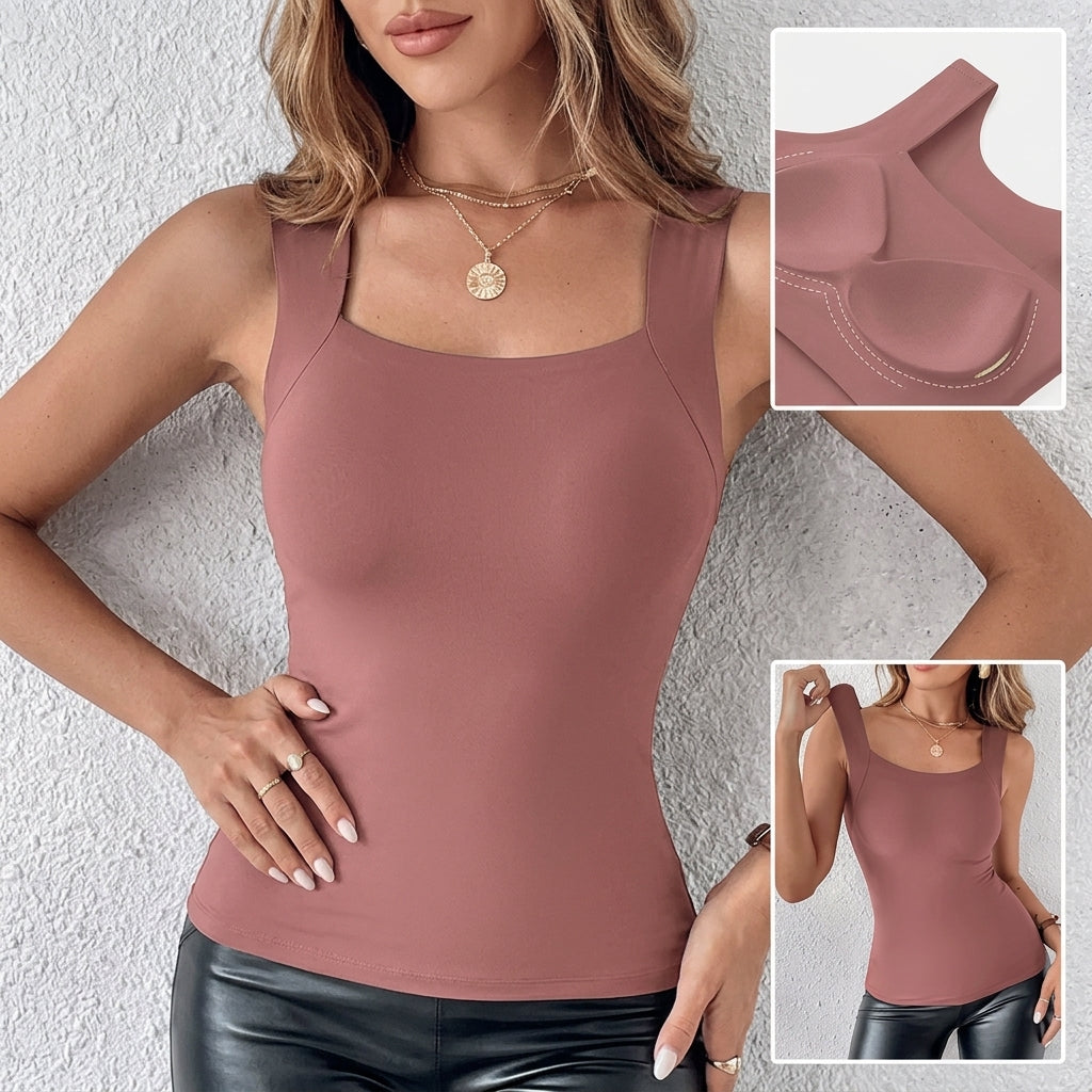 SensaCurve™ – Seamless Built-In Bra Tank with Stay-Put Padding