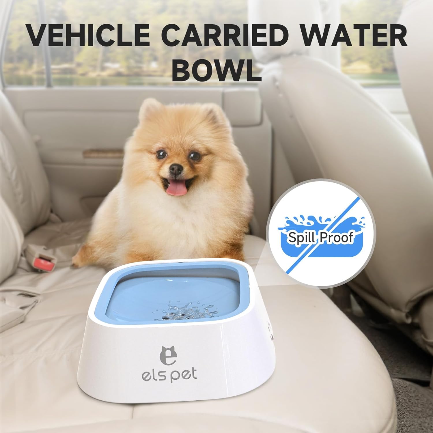 Anti-Spill Water Bowl for Dogs