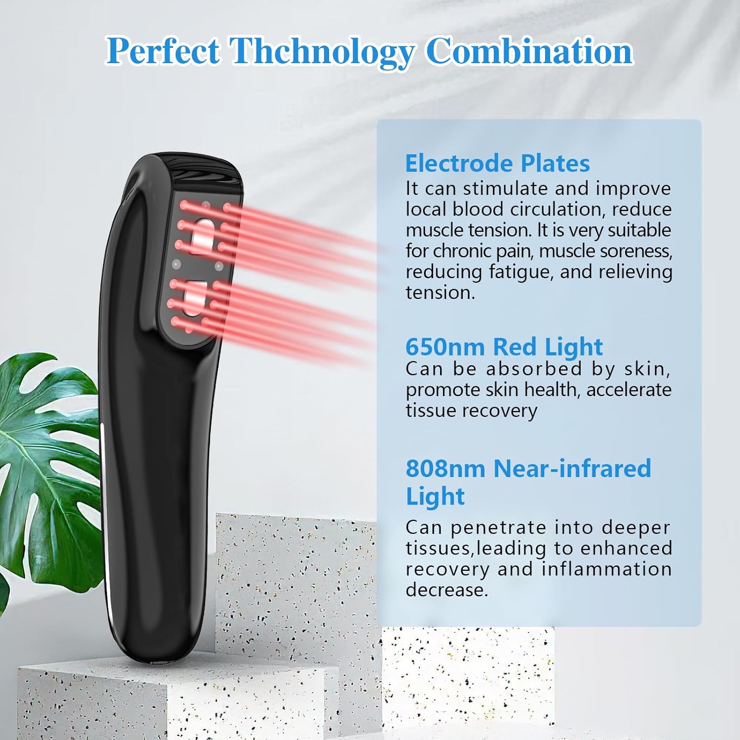 Home Use Cold Laser Therapy Device – Upgraded Model