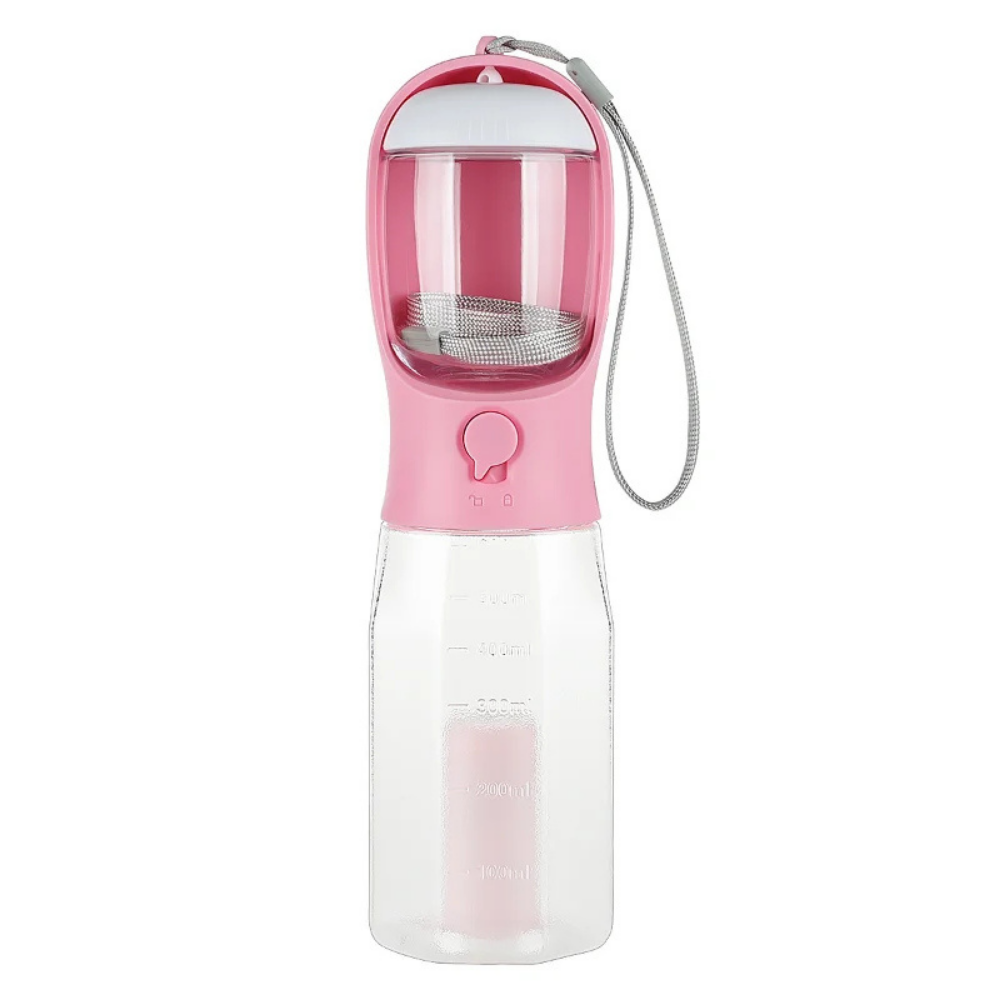 3-in-1 Dog Water Bottle with Food Container