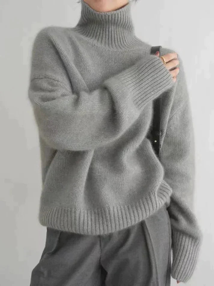 Solvena™ Cashmere Turtleneck Sweater — Wrap Yourself in Featherlight Warmth and Timeless Elegance