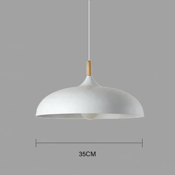 Ceiling Lamp Crafted from Northern Oak