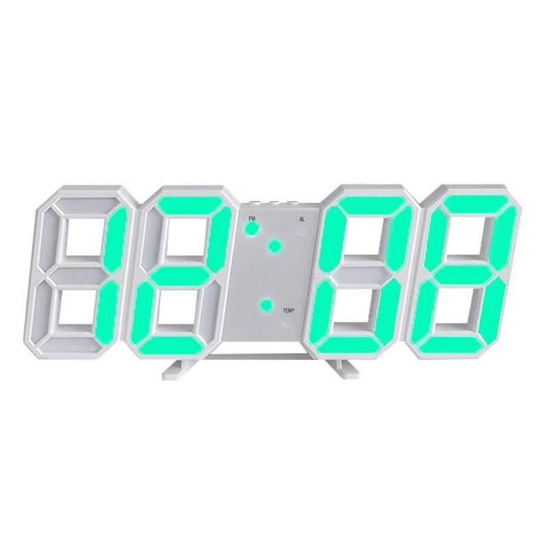3D LED Wall Clock - Effortlessly Read Time in Bright Clarity Anytime