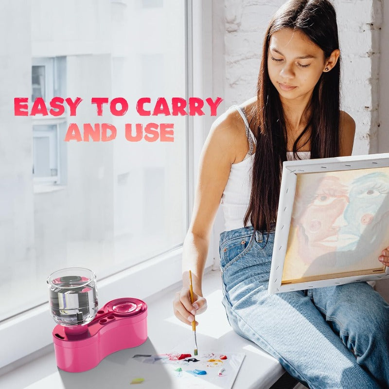 Color Flow Painting Set – Paint Freely with Instant Clean Brushes