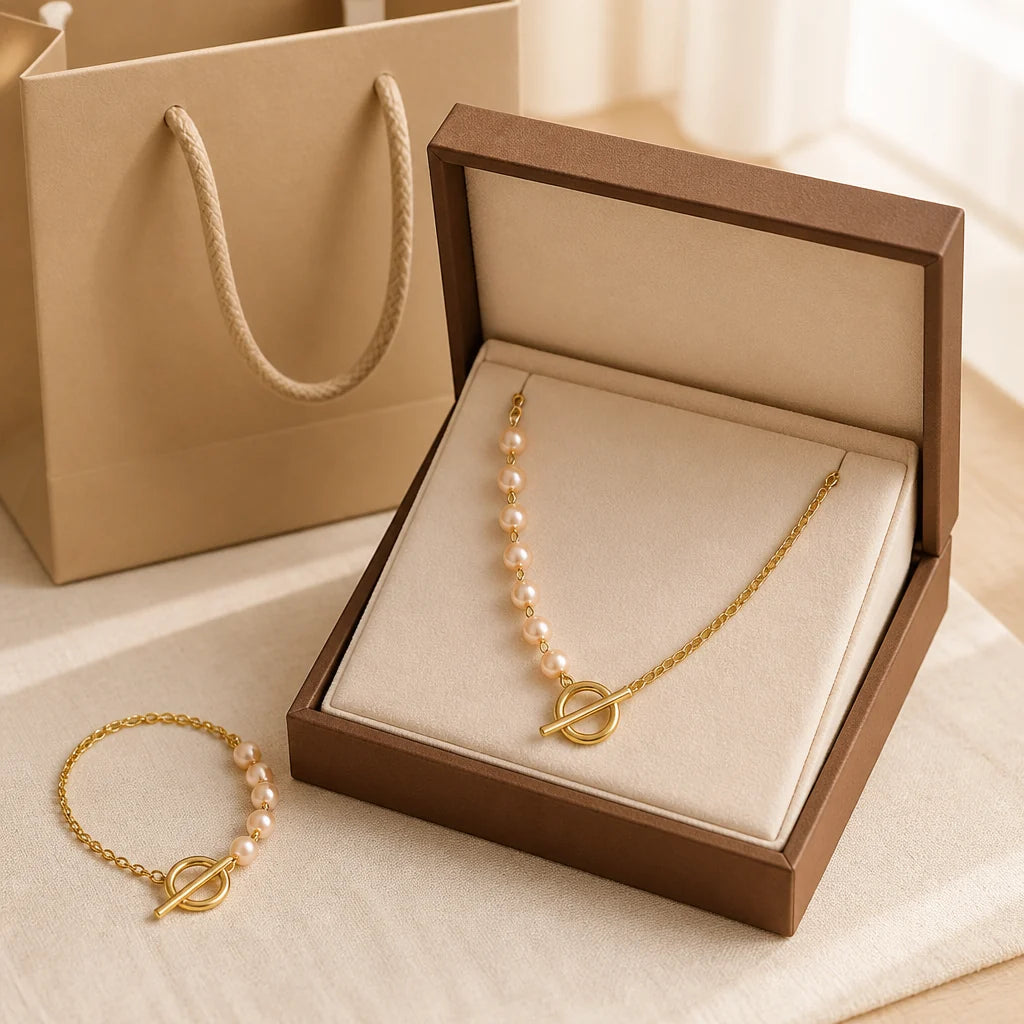 SolaraFlair™ Necklace and Bracelet set — Unleash a Radiance That Commands Every Room