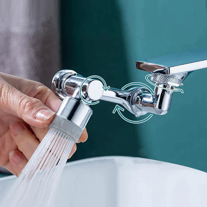 TwistFlow™ Faucet Extension — Effortless Cleaning that Reaches Every Corner Without the Strain