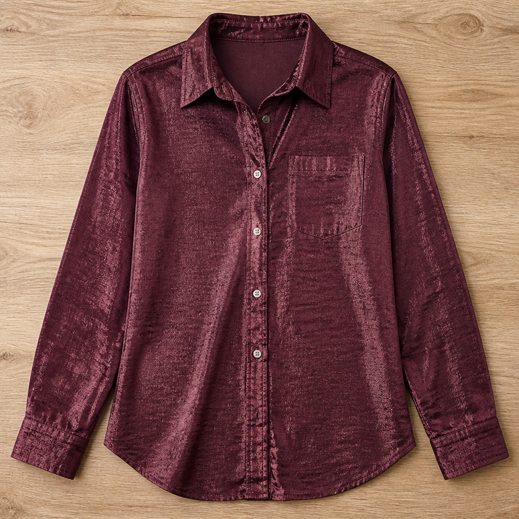 SilkenAura™ Mercerized Lapel Shirt — Glow with Effortless Elegance and All-Day Confidence