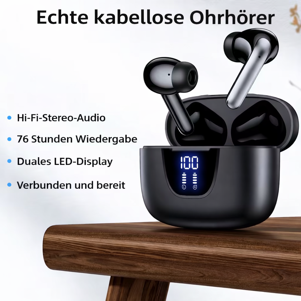 Wireless Earphones | In-Ear Headsets | Extended Listening Comfort & Crisp Calls | Voltiva