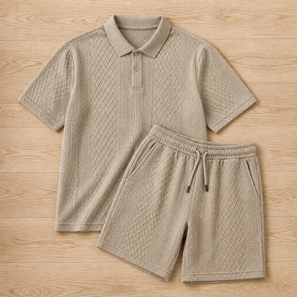 VeroLuxe™ Men’s Diamond Pattern Suit — Stay Cool, Sharp, and Unstoppable All Day Long