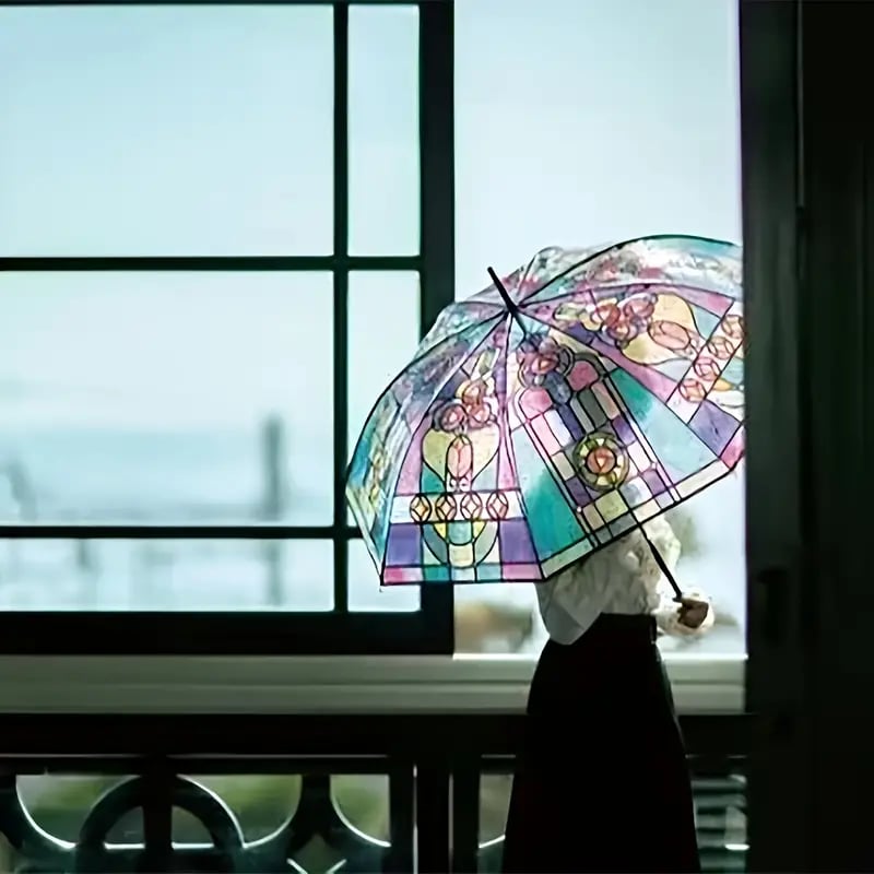 VitraLuxe™ Prism Umbrella — Turn Every Rainy Day into a Dazzling Style Celebration