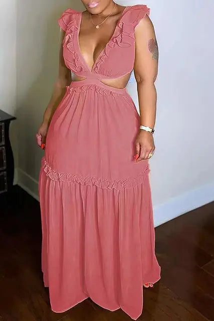 LuxeLure™ Dress V-Neck — Shape Your Curves, Own Every Glance with Effortless All-Day Glamour