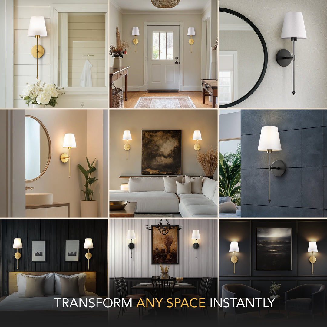 Cordless Wall Light with Remote – Drill-Free Installation