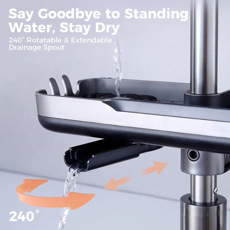 Sink Rack | Speeds Up Sponge and Brush Drying | Clamp-On Mount | SinkSmart