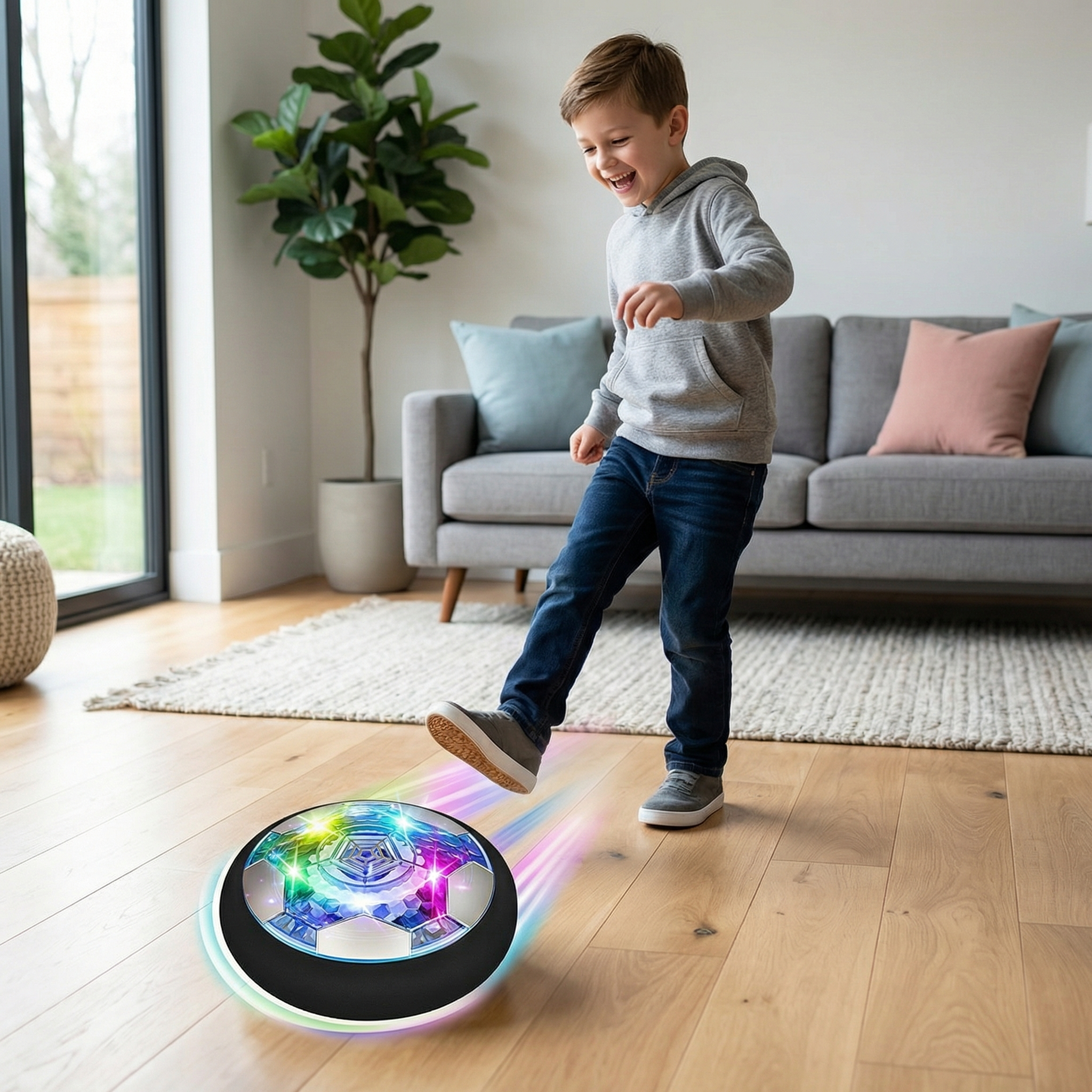 AirGlide Sphere™ — Ignite Lightning-Fast Indoor Football Fun Without the Fear of Damage