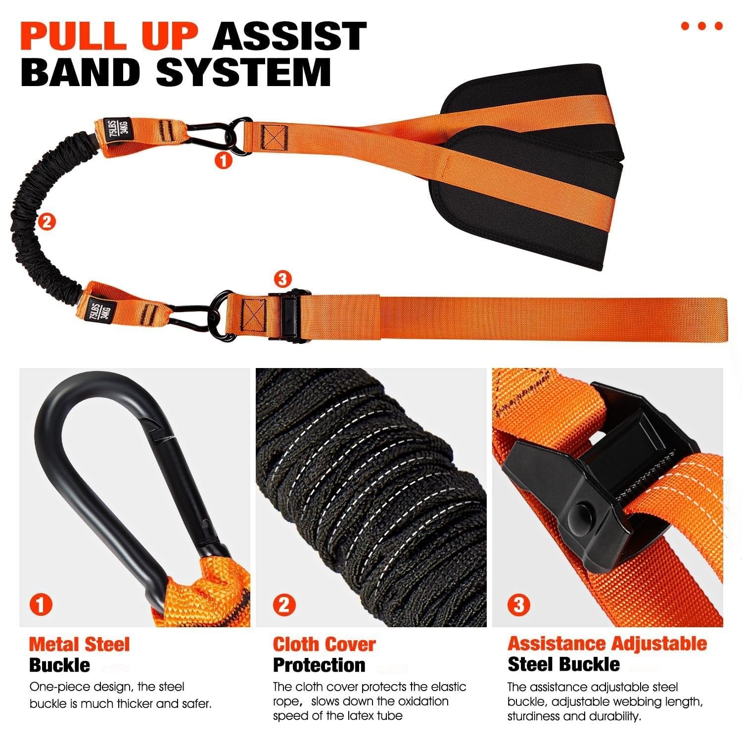 Pull-Up Assistance Band with Dual Foot System