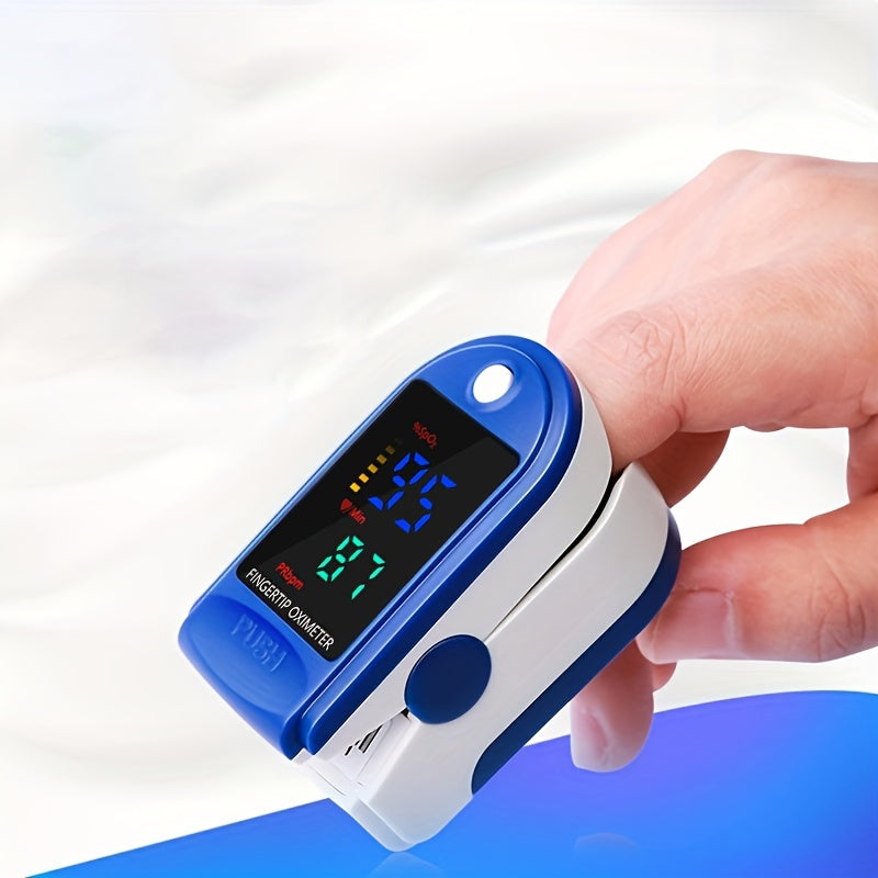 Compact Finger Device for Monitoring Heart Rate and Oxygen Levels at Home