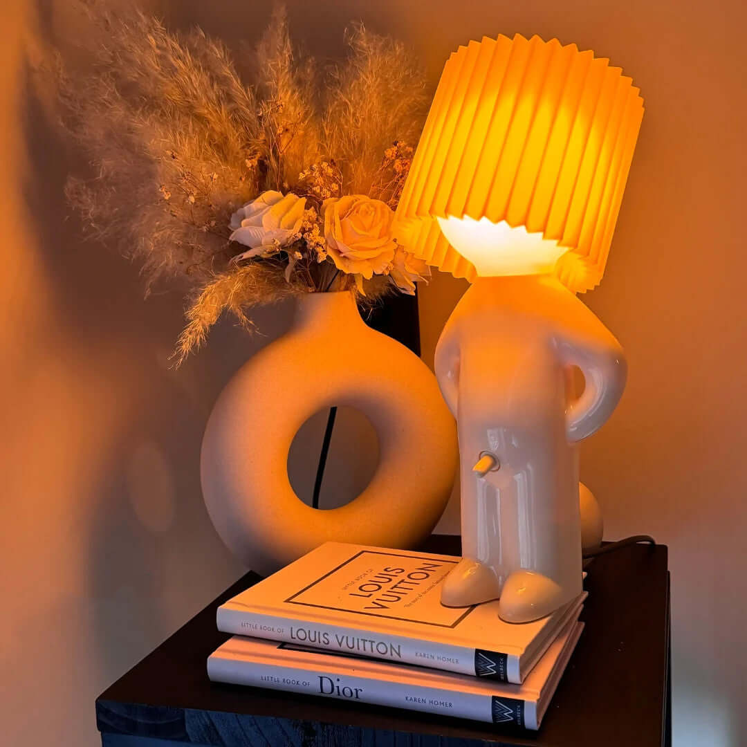 29 cm Ribbed Shade LED Table Lamp