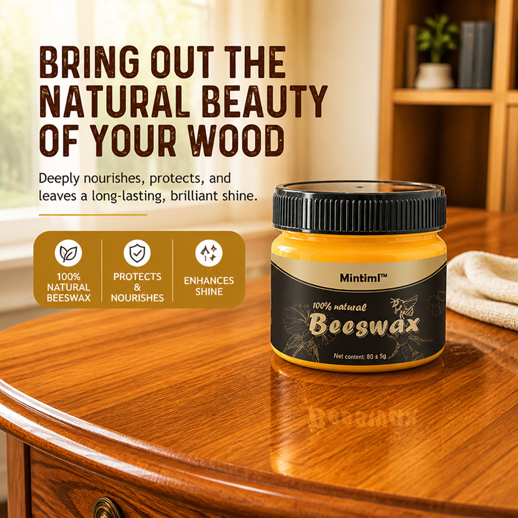 VeroLuxe™ Wood Revival Beeswax — Ignite Stunning Shine and Bring Your Wood Back to Life