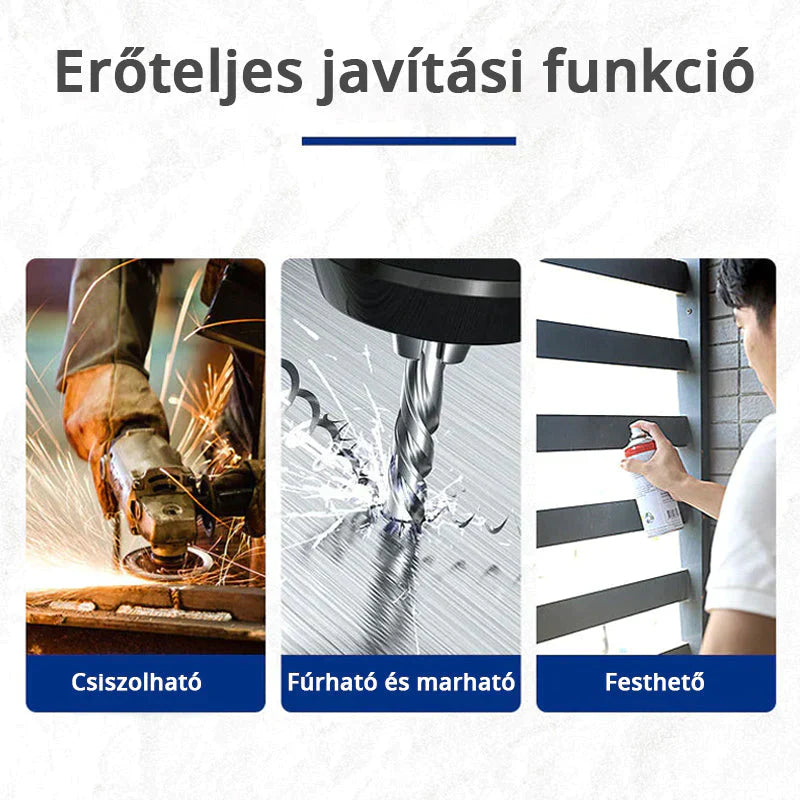 Metal repair adhesive