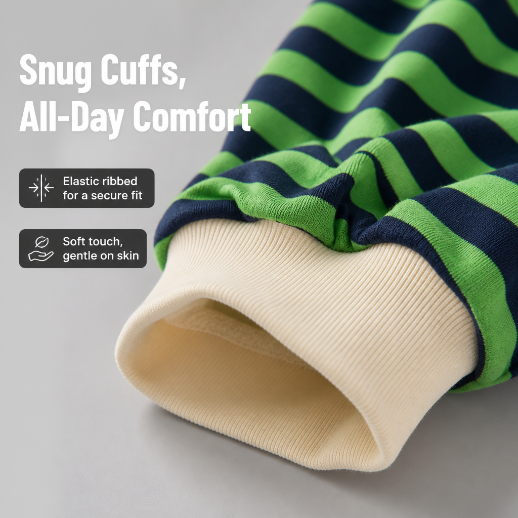 LuminaSoft™ Casual Long Sleeve Striped Shirt — Wrap Yourself in All-Day Softness and Timeless Style