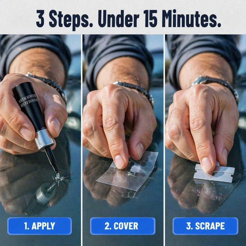 CrystalArmor™ — Stop Cracks Spreading and Save $300+ on Windshield Replacement