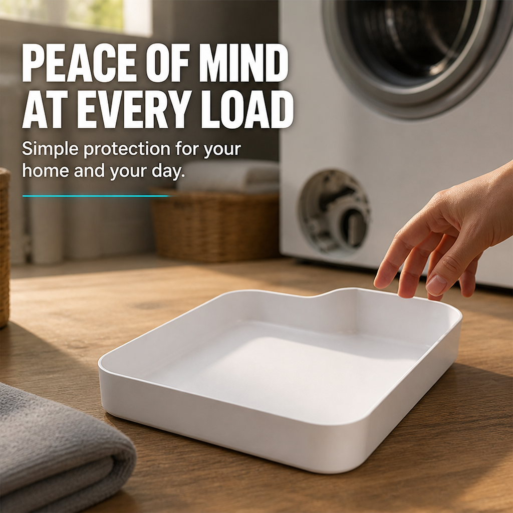 LeakGuard™ Washer Shield — Keep Your Floors Dry and Your Mind Worry-Free Every Laundry Day