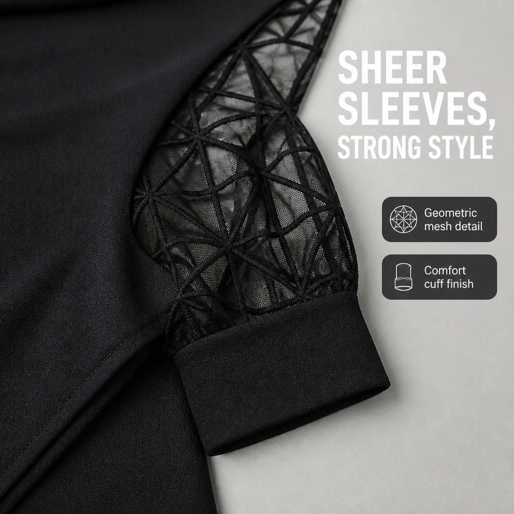 VioraLuxe™ Black Tunic Dress — Unleash Confidence with Effortless Comfort and Chic Style
