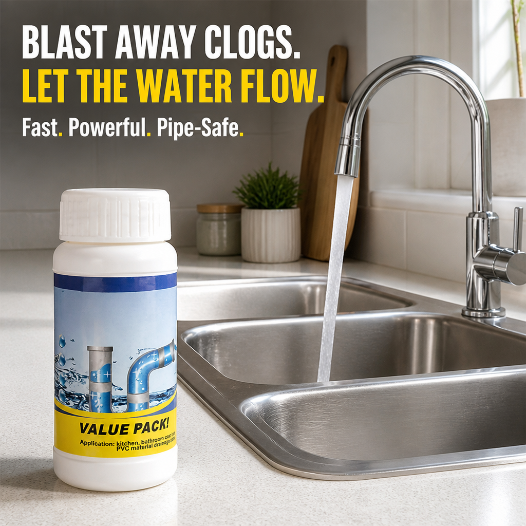 Drain Unblocker™ — Blast Away Clogs Fast and Breathe Fresh Again