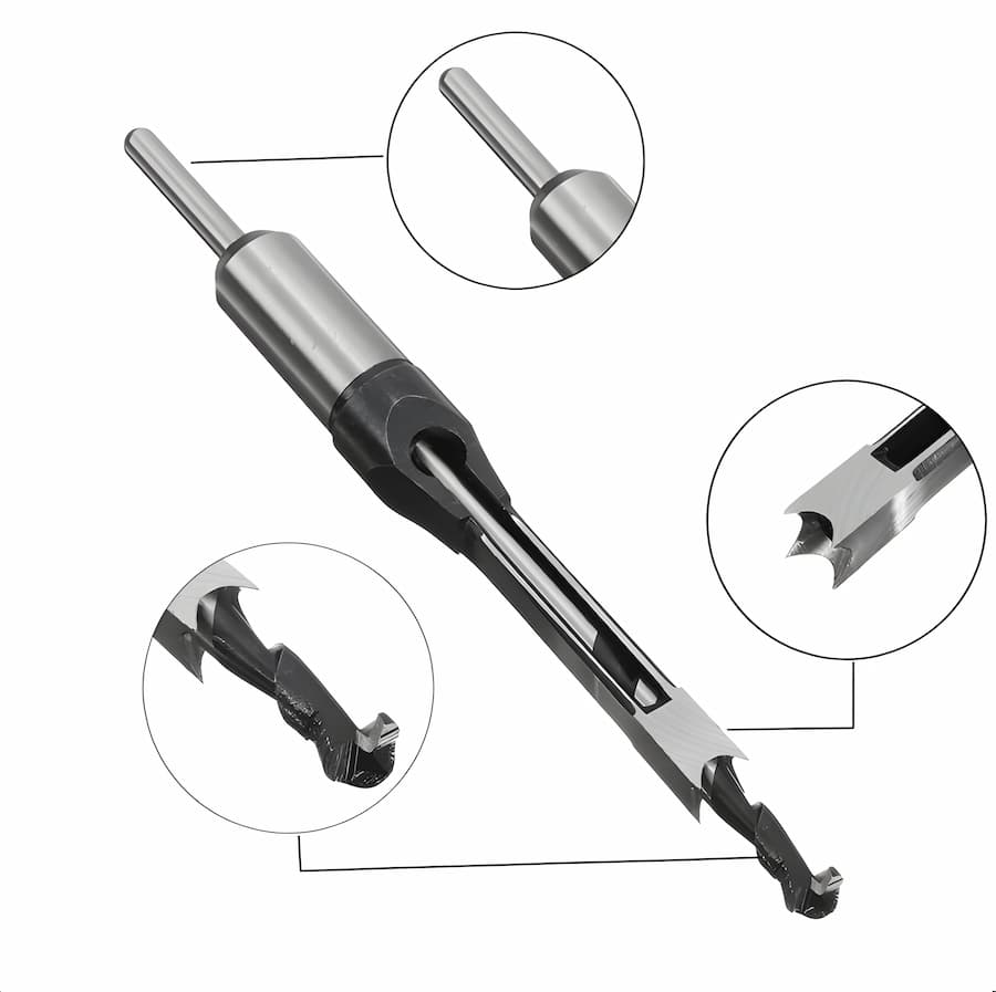 Hollow Chisel Bit for Accurate Wood Joinery – SquareCut Tool