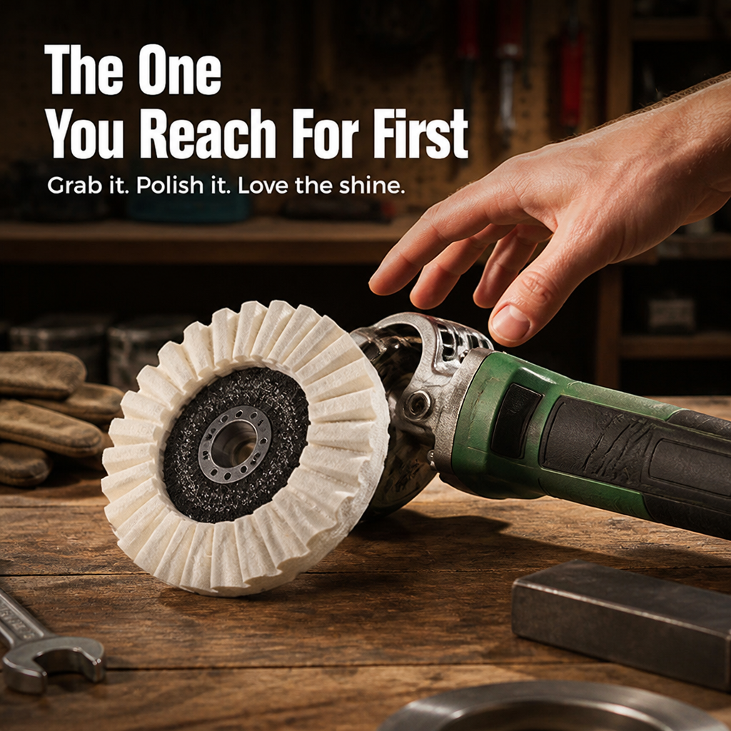 LumaSheen™ Wool Polishing Disc — Unleash Dazzling Mirror Shine That Commands Attention Every Time