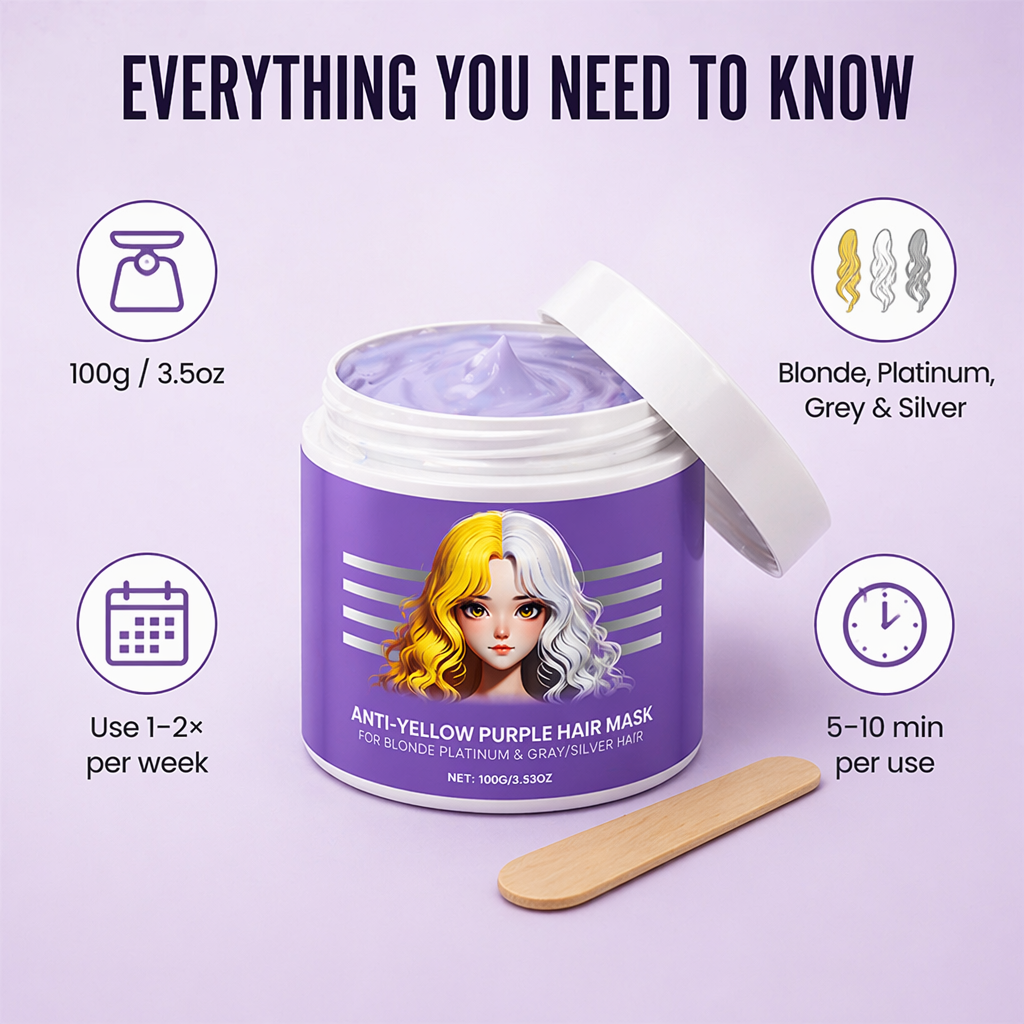 VioletLock™ — Kill Brassy Yellow, Deep-Condition & Keep Blonde Cool Between Salon Visits