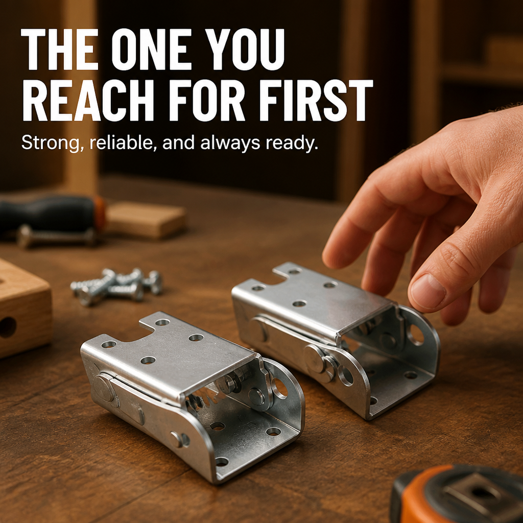 IronLock™ Fold & Secure Hinges — Unshakable Strength That Frees Your Space Instantly