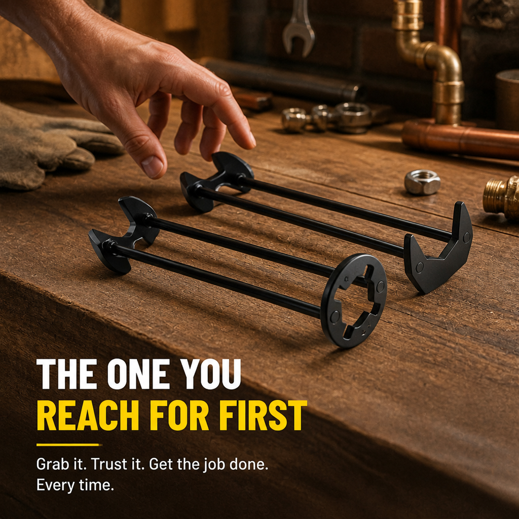 FluxGrip™ Wrench — Conquer Tight Spots with Effortless Power and Zero Hand Strain