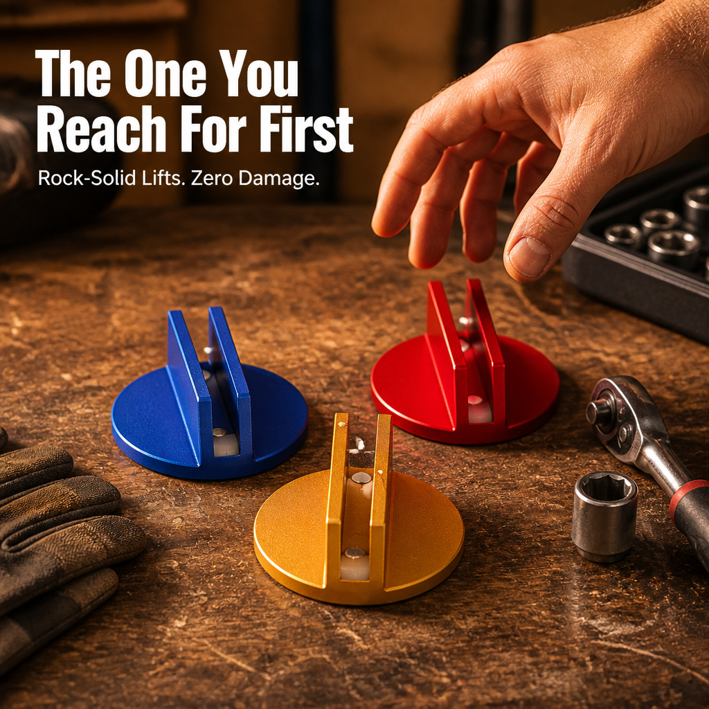 SteelGuard™ MagnetJack — Rock-Solid Lifts That Protect Your Ride Every Time
