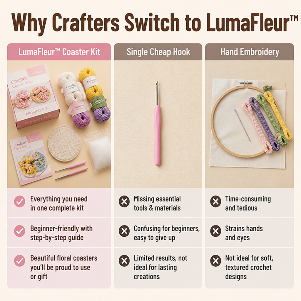 LumaFleur™ — Ignite Your Space with Handmade Coasters Bursting with Joy and Color
