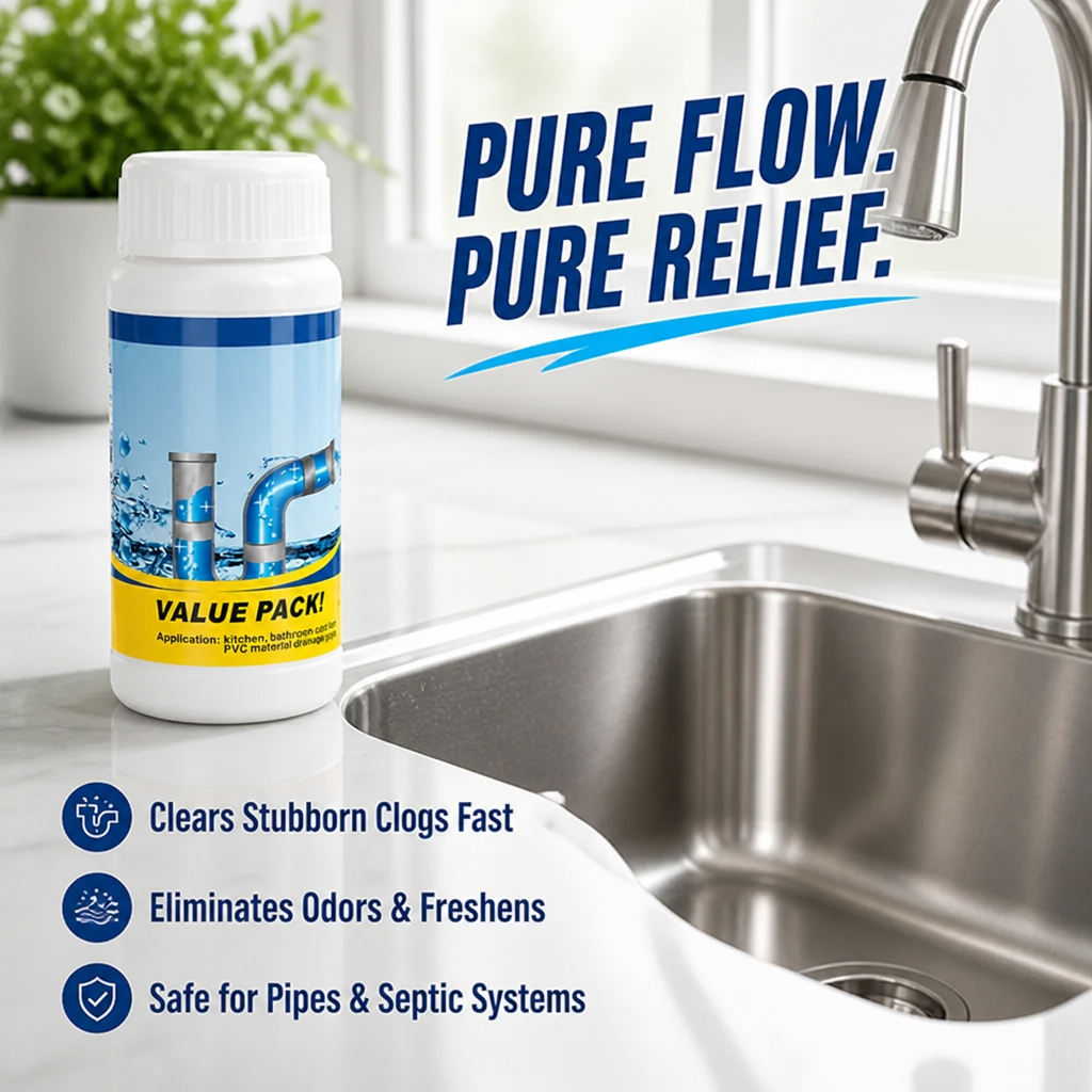 PureStream™ — Fast-Acting Foam That Frees Your Drains and Fights Odors Instantly