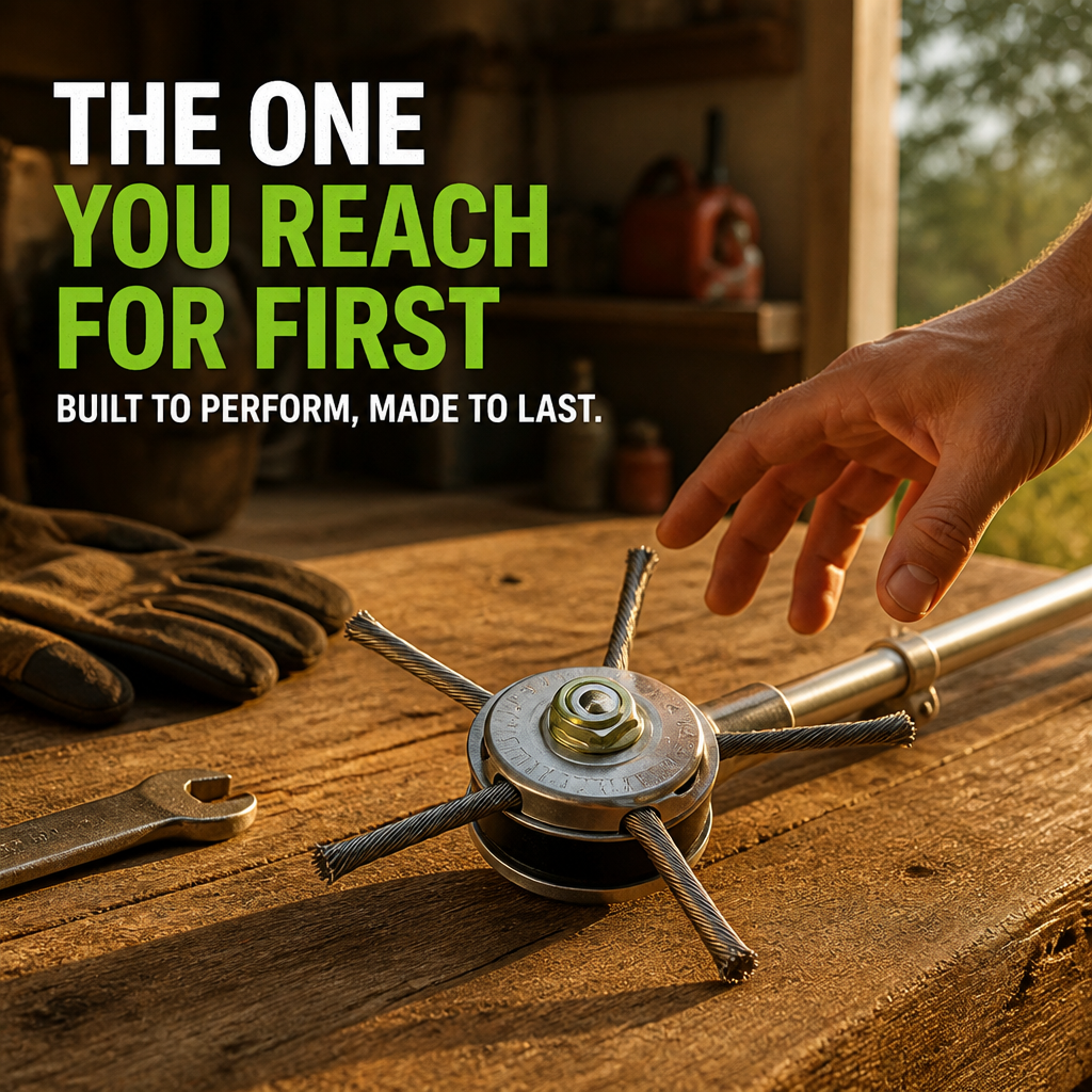 BladeEdge™ Wire Trimmer Head — Dominate Tough Weeds and Reclaim Your Yard in Minutes