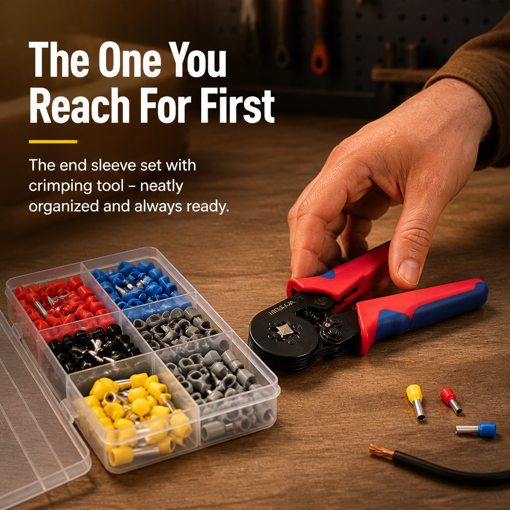 Crimping Tool Set with End Sleeves