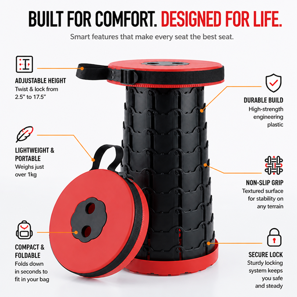 StrideSeat™ — Rock-Solid Comfort That Moves With You Everywhere You Go