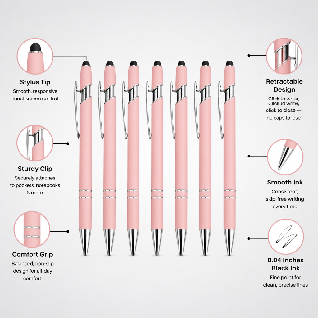CheekyClick™ Stylus Pen Set — Turn Every Task Into a Smooth, Smile-Powered Win