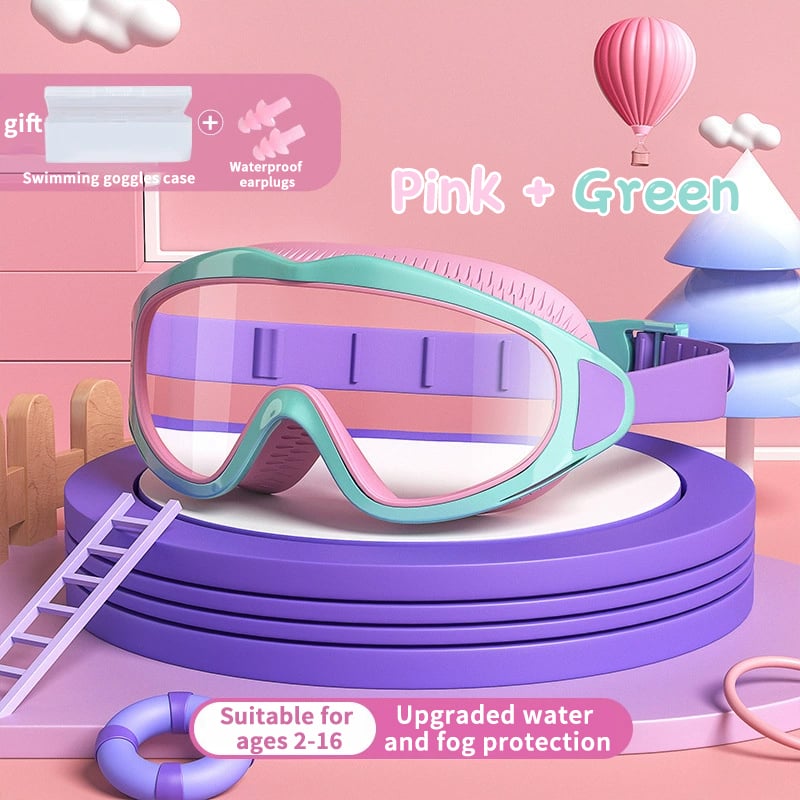 Kids' HD Swim Goggles – UV Protection and Anti-Fog Feature