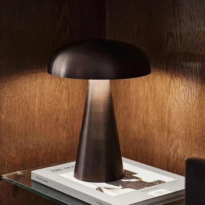 Shroom-Style Table Lamp – Wireless and Rechargeable
