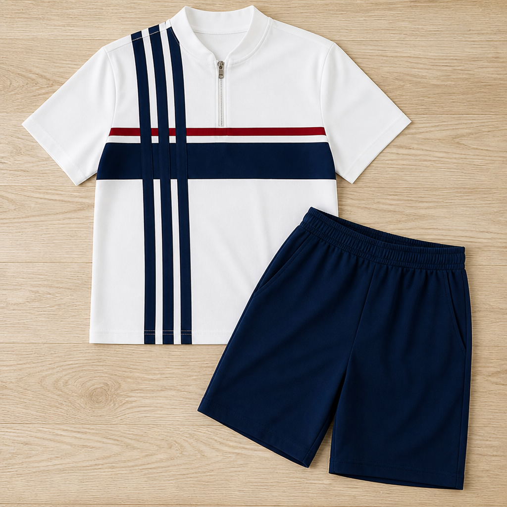 AeroStride™ Zip-Collar Set — Stay Fresh, Bold, and Unstoppable All Day Long