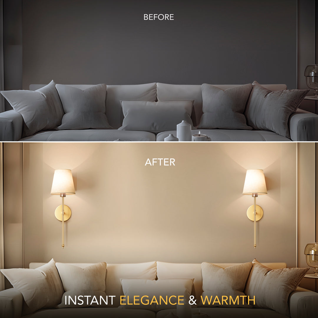 Cordless Wall Light with Remote – Drill-Free Installation