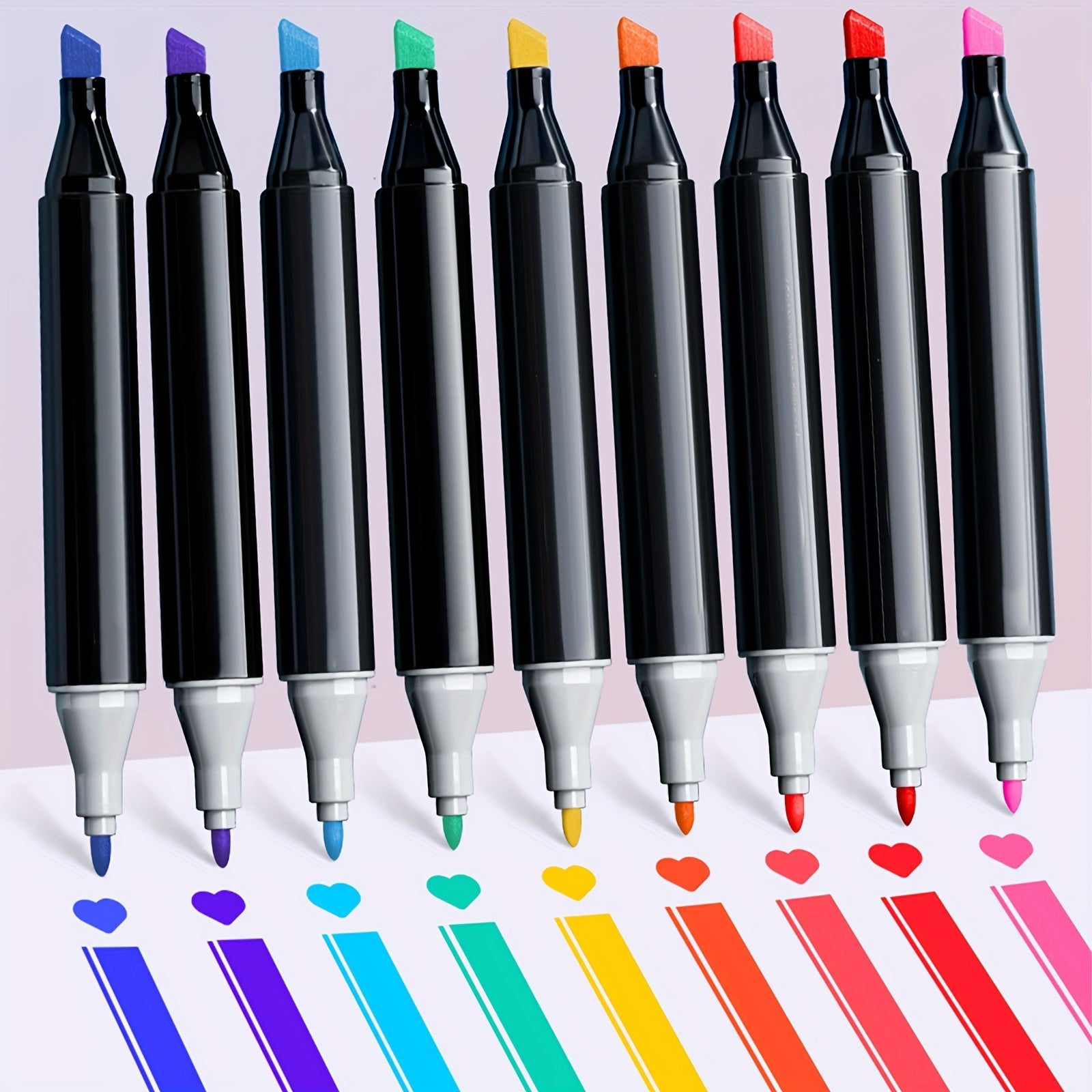 Double-Sided Alcohol Marker Set with 168 Colors